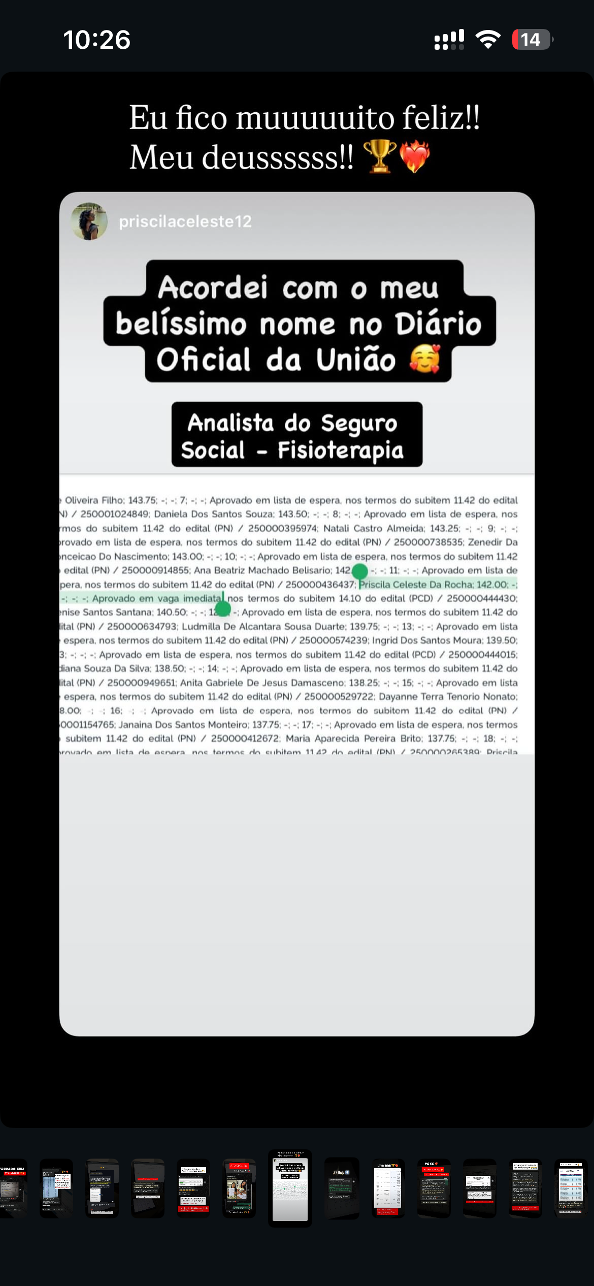 Depoimento de aluna da Giovana